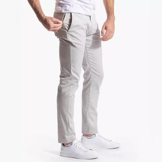 Herren Slim-Fit Chinohose aus atmungsaktivem Material EB