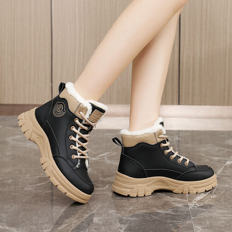 Damen warme Winterstiefel mit kuscheligem Innenfutter und rutschfester Sohle EB