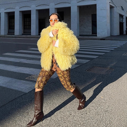Damen Kunstpelzjacke EB