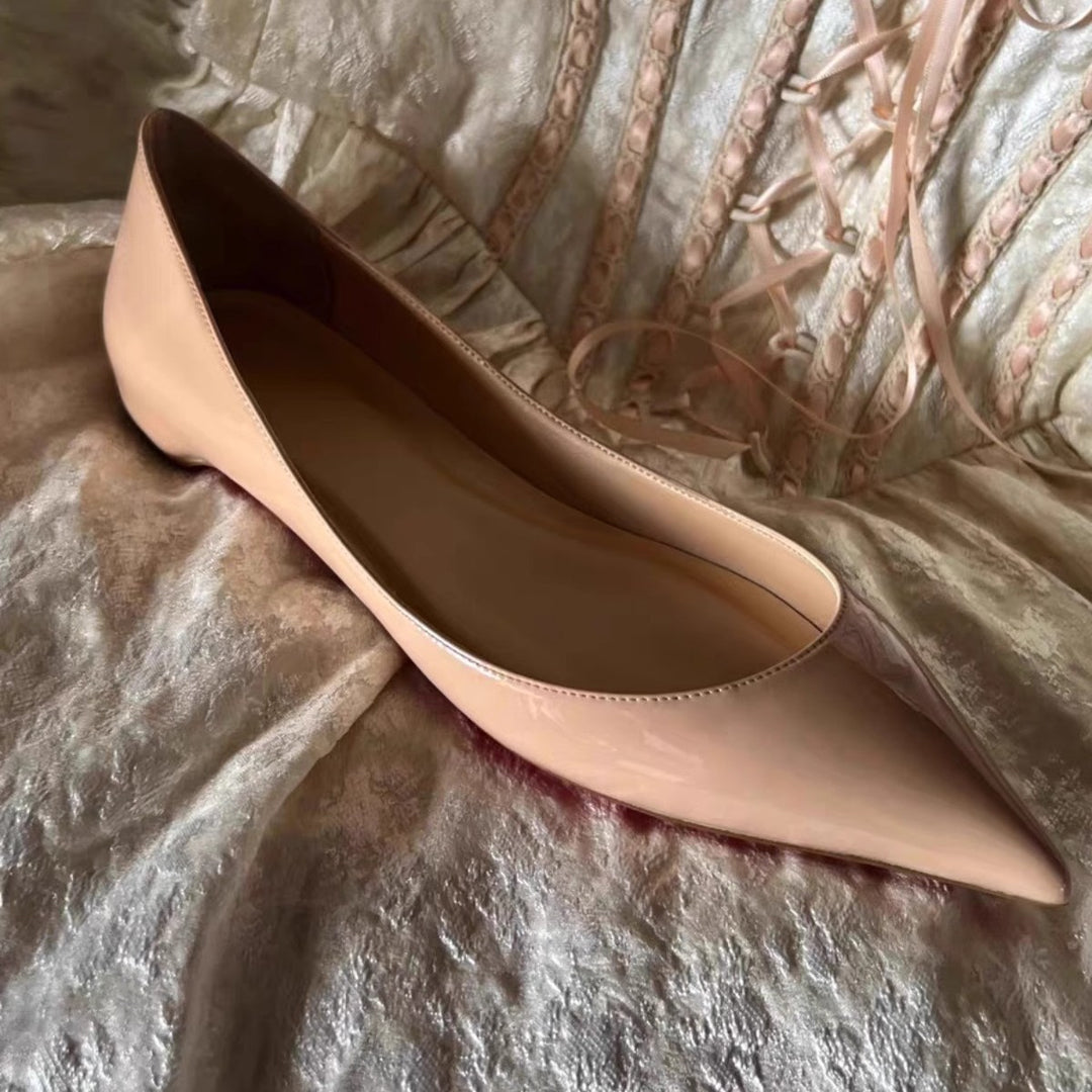 Damen spitze Ballerinas mit moderner Silhouette EB