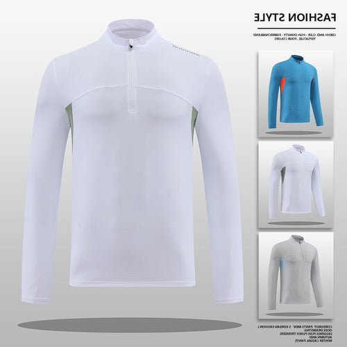 Herren Funktions-Thermoshirt mit Stehkragen und Reißverschluss EB