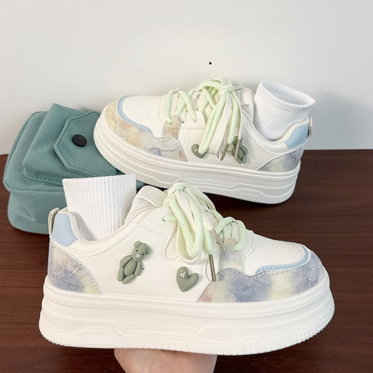 Damen Sportliche Sneakers mit verspielten Tierapplikationen und komfortabler Dämpfung EB