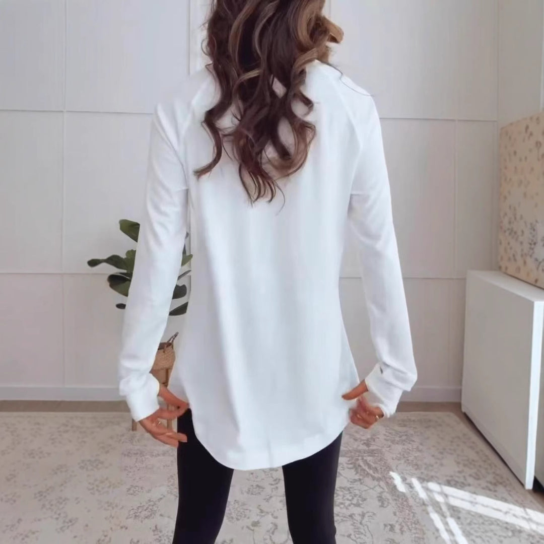 Damen Langarmshirt aus atmungsaktiver Baumwolle Heidi-Mode
