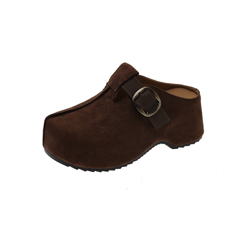 Damen Komfort Clogs mit modischem Riemen und ergonomischem Fußbett EB