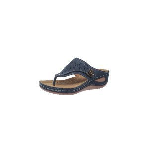 Damen Orthopädische Zehentrenner Sandalen mit dekorativen Cut-Outs EB