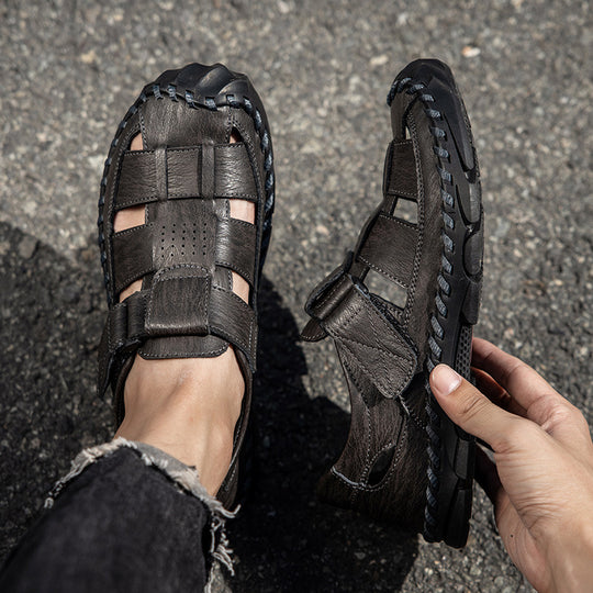 Damen Bequeme Sandalen mit verstellbarem Riemen und rutschfester Sohle EB