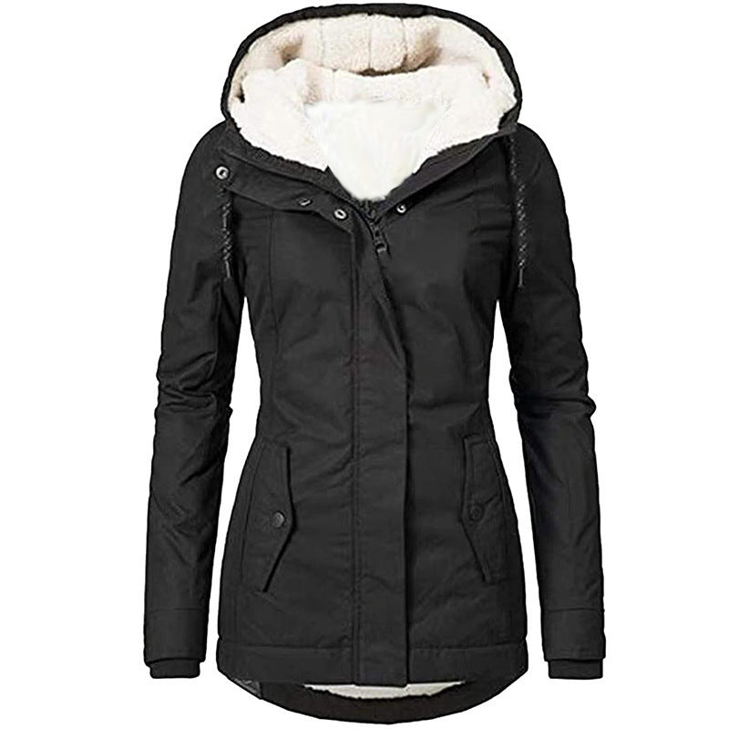 Damen warme Outdoor-Jacke mit kuscheligem Futter EB