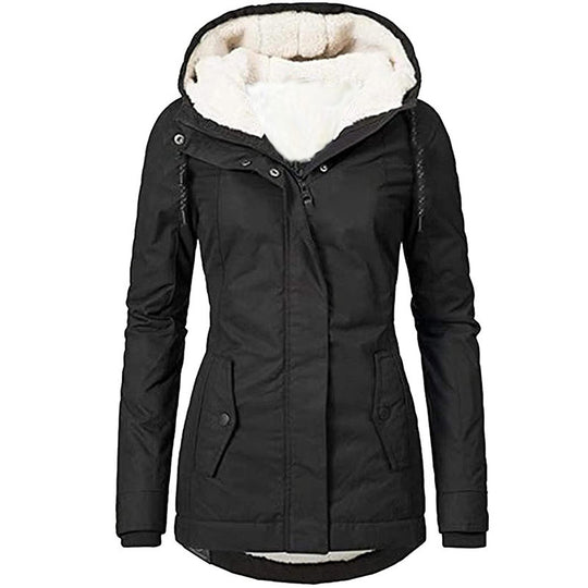 Damen warme Outdoor-Jacke mit kuscheligem Futter EB