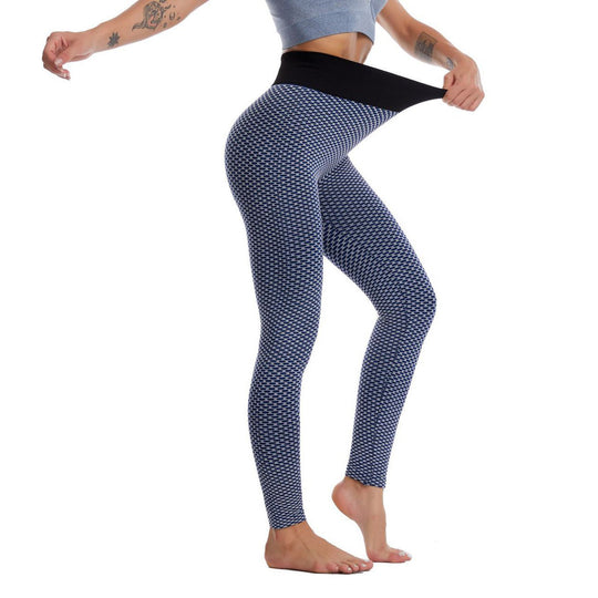 Damen Hochwertige Sport-Leggings mit elastischem Bund und modernem Muster EB