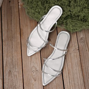 Damen elegante Riemchen-Sandalen mit funkelndem Akzent EB
