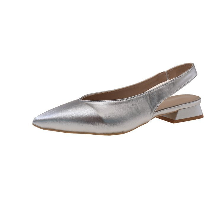 Damen Slingback-Pumps mit elegantem spitzen Design und modischem Blockabsatz EB