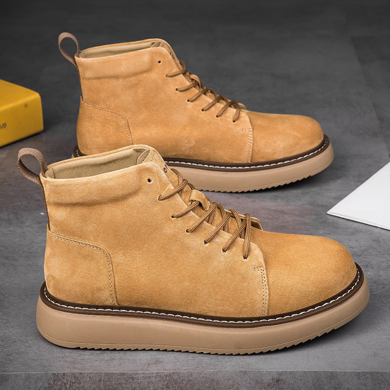 Damen Schnürboots aus hochwertigem Wildleder mit rutschfester Sohle EB