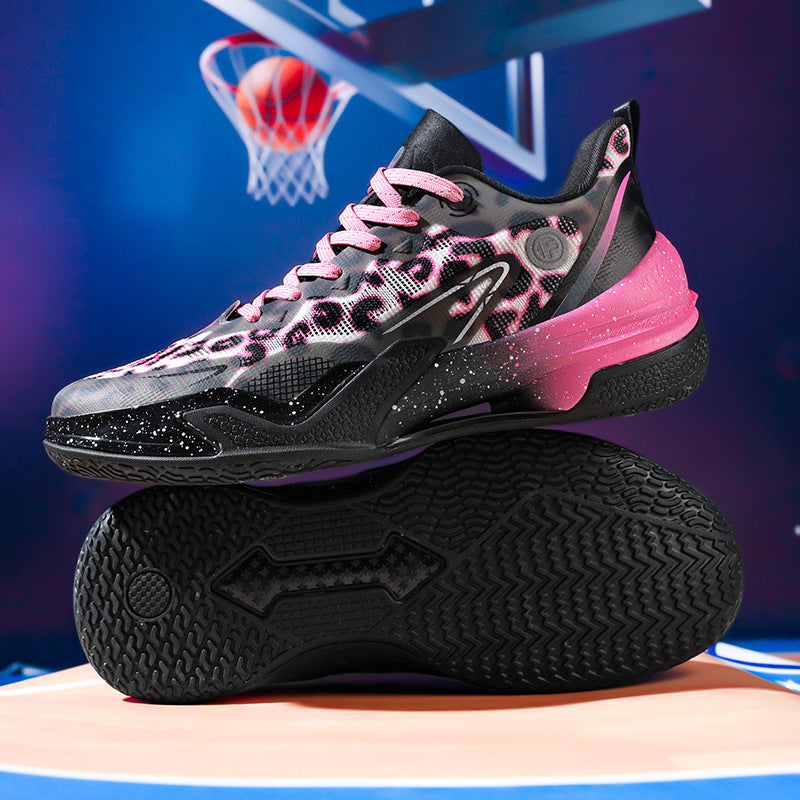Damen Sportliche Basketball Sneakers mit stoßdämpfendem Fußbett und atmungsaktiver Obermaterialstruktur EB
