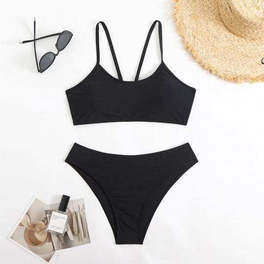 Damen Bikini-Set mit sportlichem Schnitt und herausnehmbaren Polstern EB