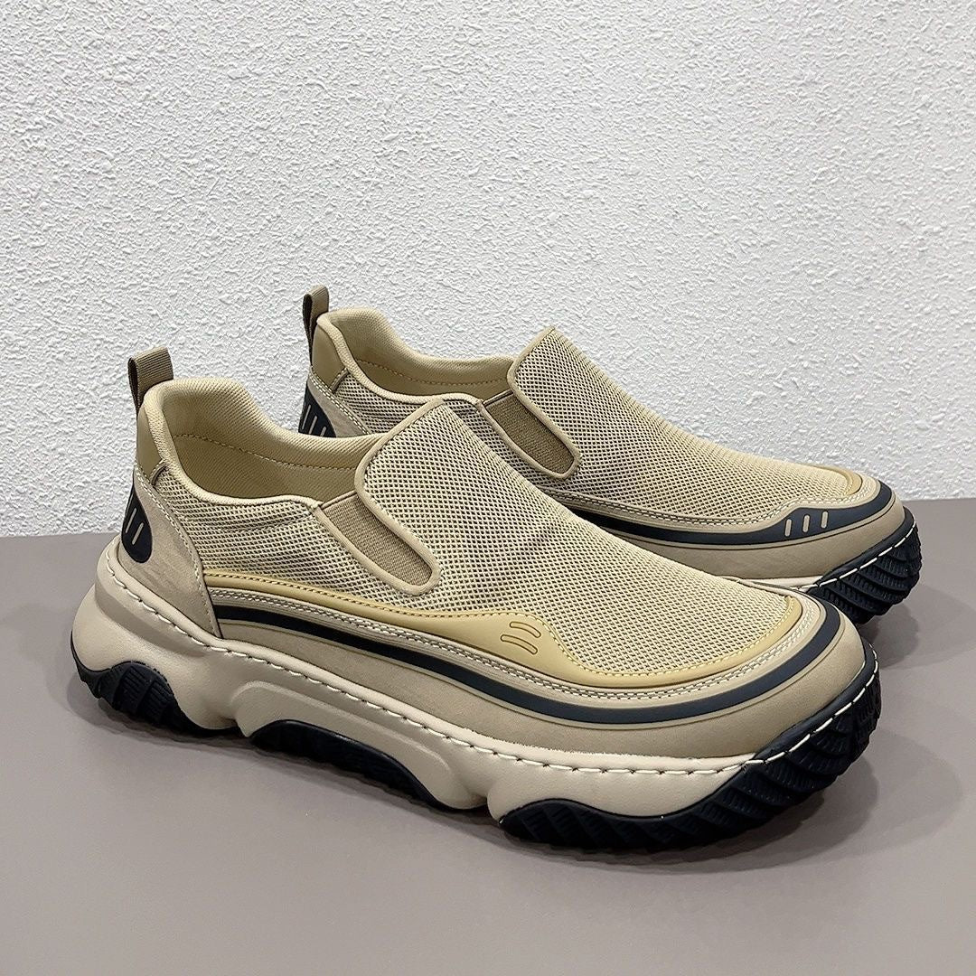Damen Sportliche Slip-On Sneakers mit atmungsaktivem Obermaterial EB
