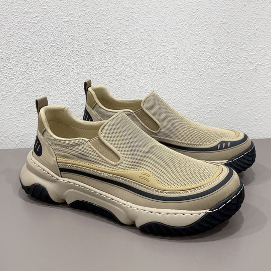 Damen Sportliche Slip-On Sneakers mit atmungsaktivem Obermaterial EB