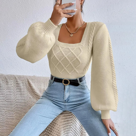 Damen Pullover mit eleganter Schnittführung und strukturiertem Design EB