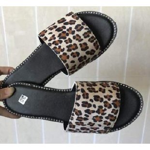 Damen modische Hausschuhe mit Leopardenmuster EB