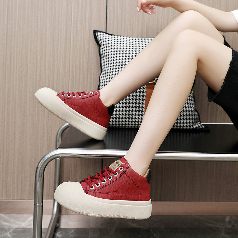 Damen lässige High-Top Sneakers mit dämpfendem Sohlenprofil und strapazierfähigem Obermaterial EB
