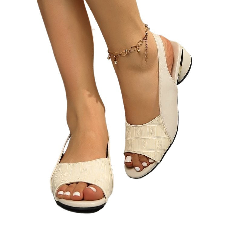 Damen Sling-Sandalen mit elegantem Absatz EB