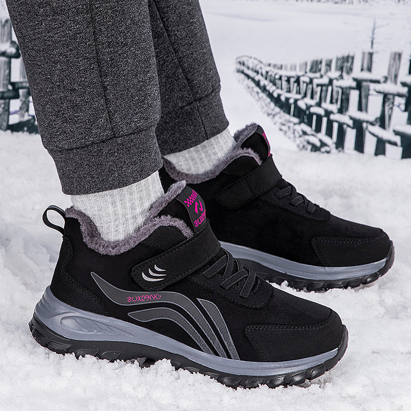 Damen Isolierte Winter-Stiefel mit rutschfester Sohle und praktischem Klettverschluss EB