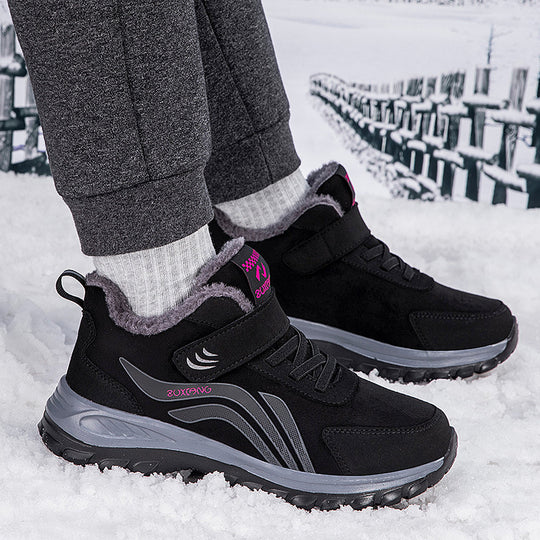 Damen Isolierte Winter-Stiefel mit rutschfester Sohle und praktischem Klettverschluss EB