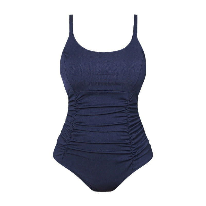 Damen Einteiliger Badeanzug mit raffinierten Rüschendetails EB