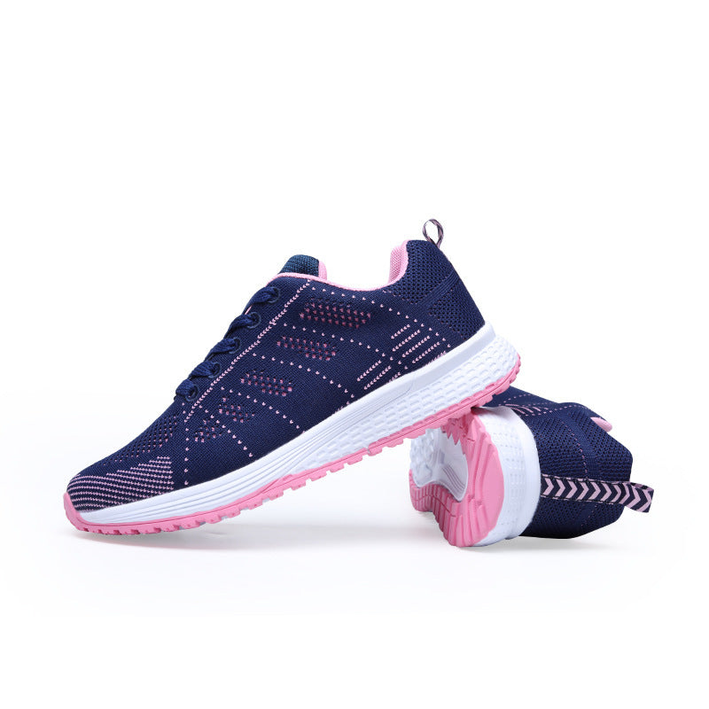 Damen Sportliche Laufschuhe mit atmungsaktiver Oberflächenstruktur und rutschfester Sohle EB