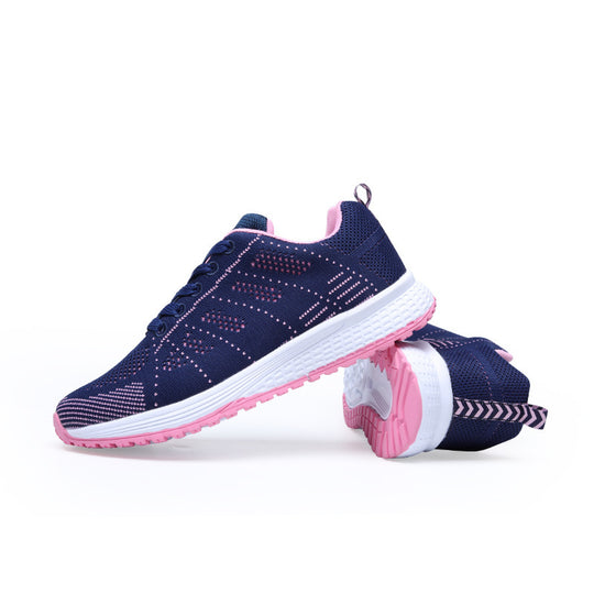Damen Sportliche Laufschuhe mit atmungsaktiver Oberflächenstruktur und rutschfester Sohle EB