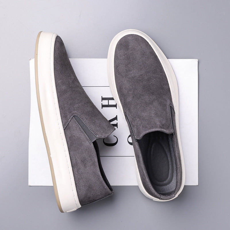 Damen Slip-On Sneakers aus hochwertigem Wildleder mit rutschfester Sohle und gepolsterter Innensohle EB