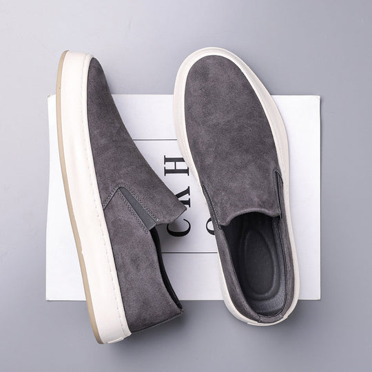 Damen Slip-On Sneakers aus hochwertigem Wildleder mit rutschfester Sohle und gepolsterter Innensohle EB