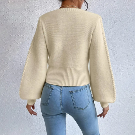 Damen Pullover mit eleganter Schnittführung und strukturiertem Design EB