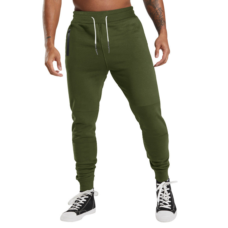Herren Performance‑Tapered Joggerhose mit Reißverschluss‑Eingrifftaschen, elastischem Bund & gerippten Knöchelbündchen EB