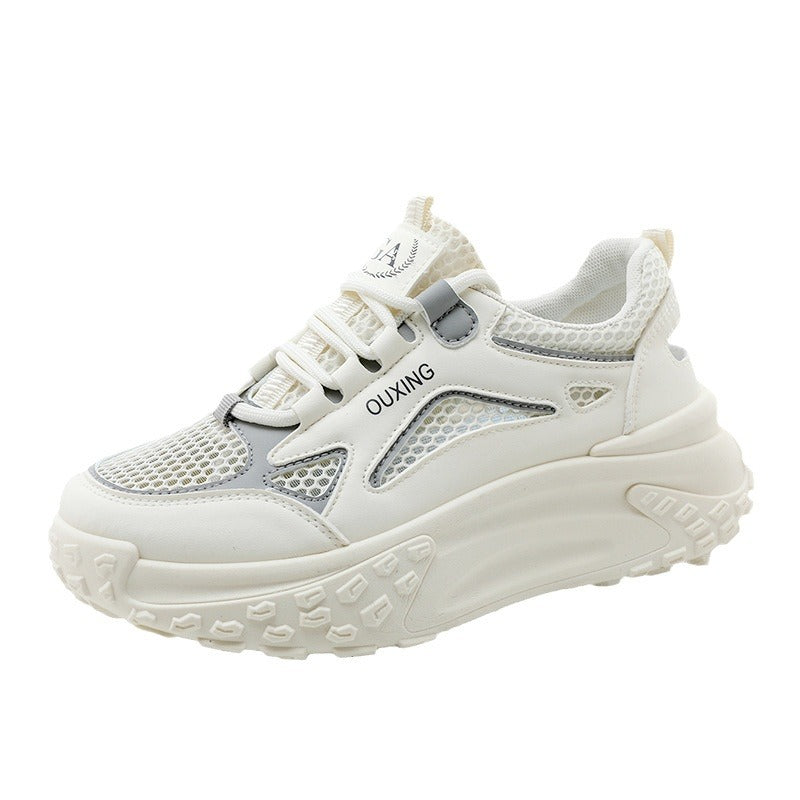 Damen Sportliche Mesh Sneakers mit dämpfendem Sohlenprofil und ergonomischem Design EB