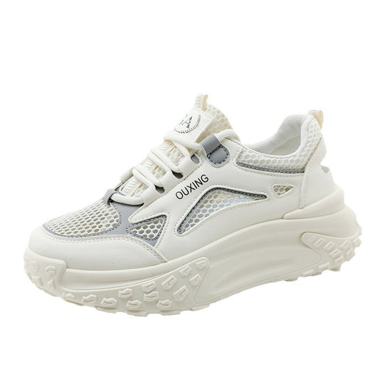 Damen Sportliche Mesh Sneakers mit dämpfendem Sohlenprofil und ergonomischem Design EB