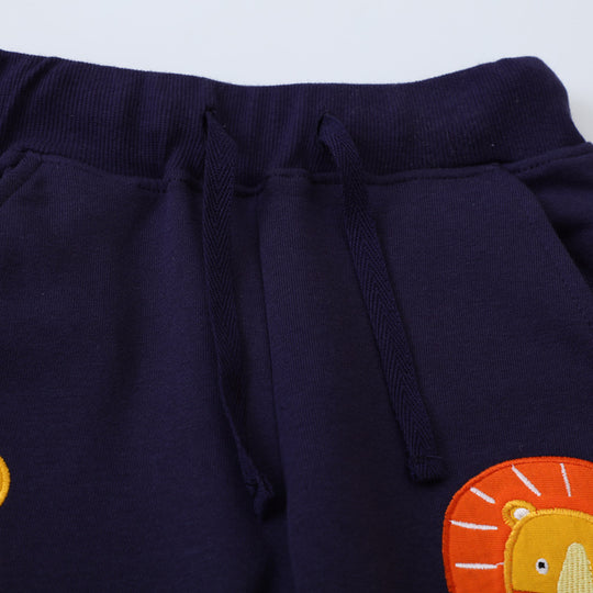 Jungen Sweatpants mit kreativem Löwen-Design EB