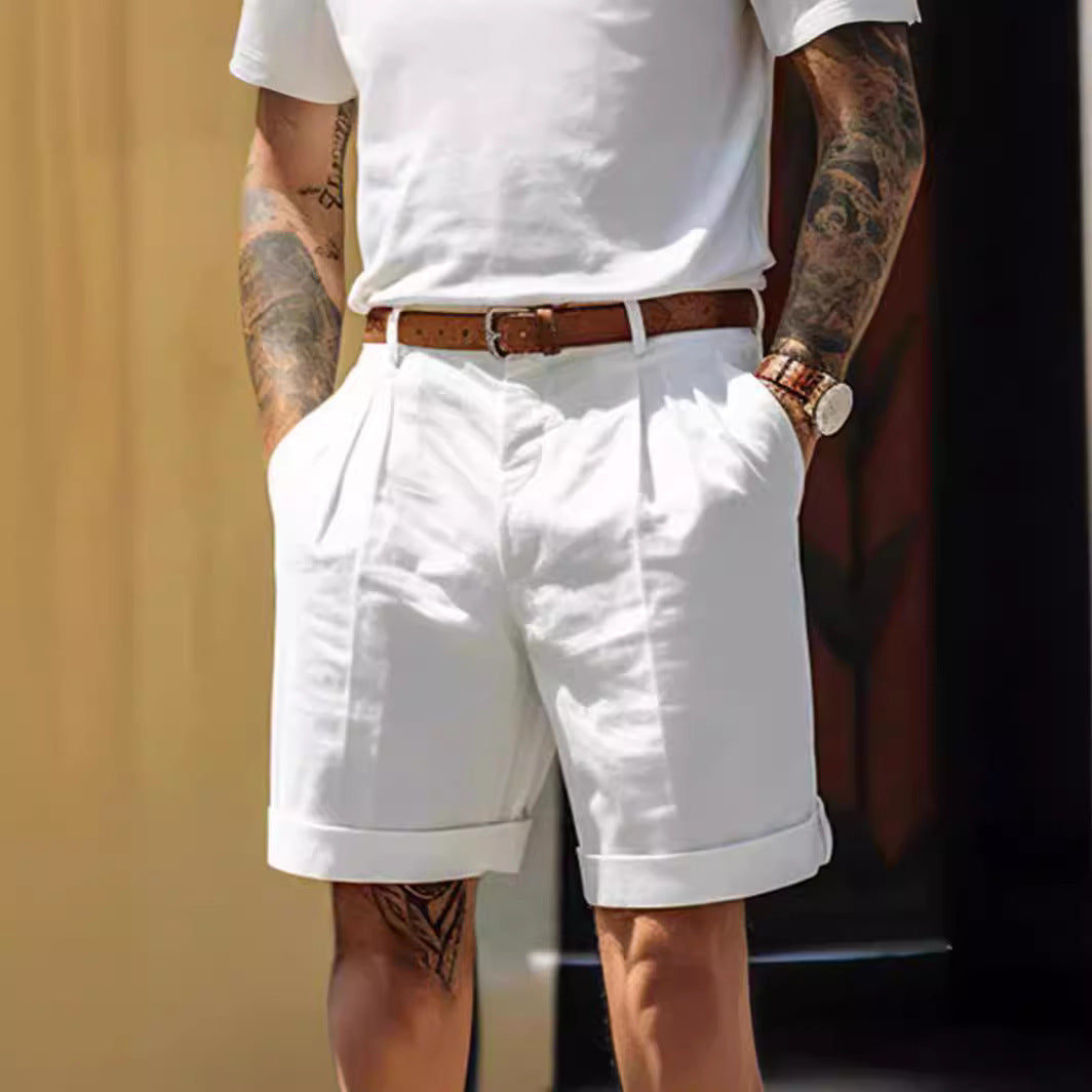 EB | Leinen Bermudashorts für Damen