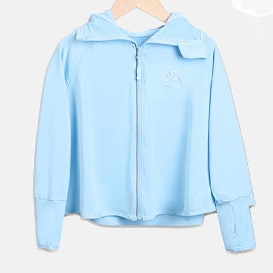 Mädchen Übergangsjacke mit Kapuze und niedlichem Tiermotiv EB
