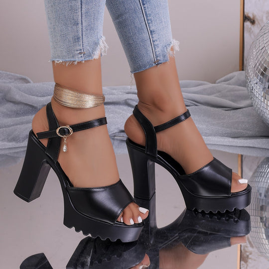 Damen Plateau Sandalen EB