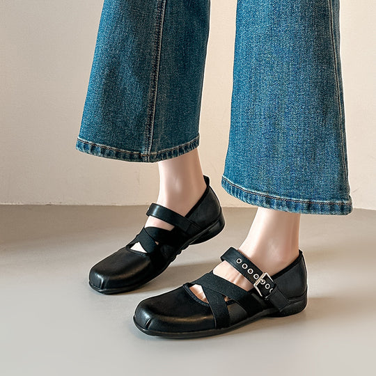 Damen Komfortable Mokassin-Ballerinas EB