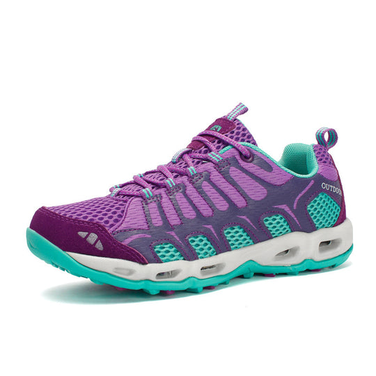 Damen Atmungsaktive Trailrunning-Schuhe mit rutschfester Sohle EB