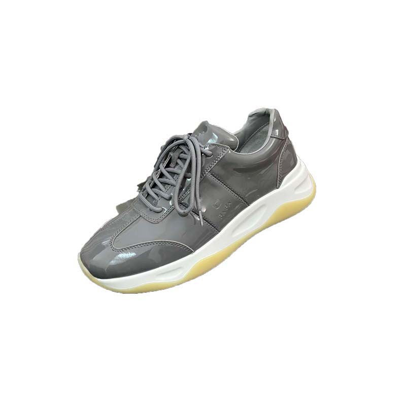 Damen Elegante Sneakers mit hochglänzender Oberfläche und dämpfender Laufsohle EB