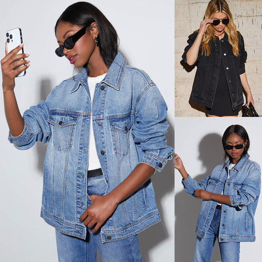 Damen Oversize Jeansjacke EB