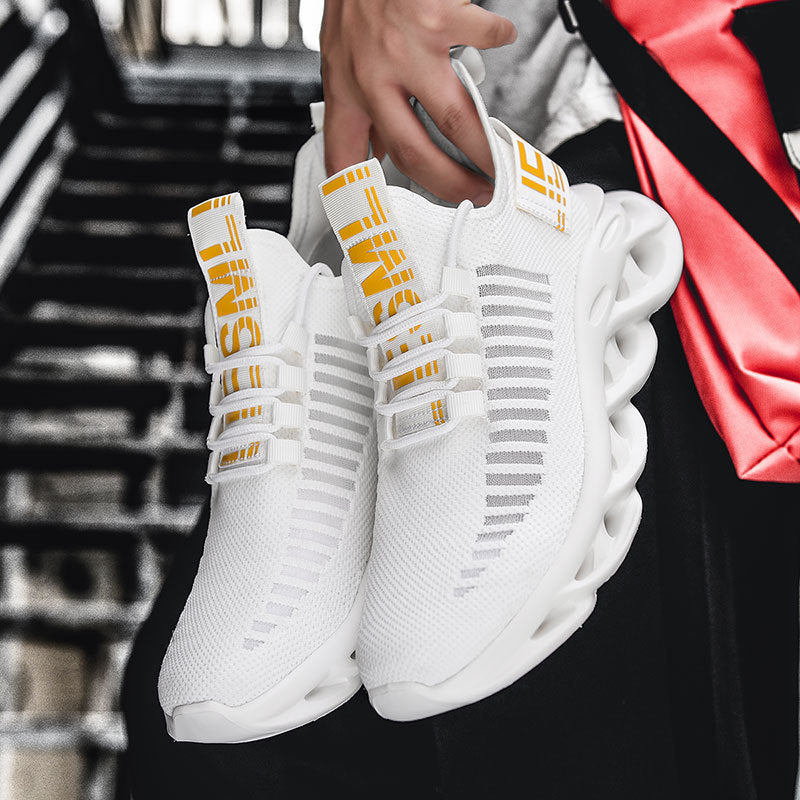 Damen Sportliche Leichtgewicht-Sneaker mit atmungsaktiver Strickoberfläche EB