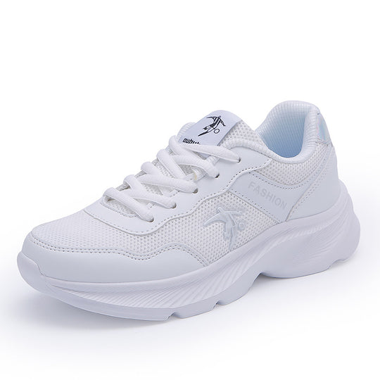 Damen Modische Sneaker mit atmungsaktiver Mesh-Oberfläche und flexibler Sohle EB