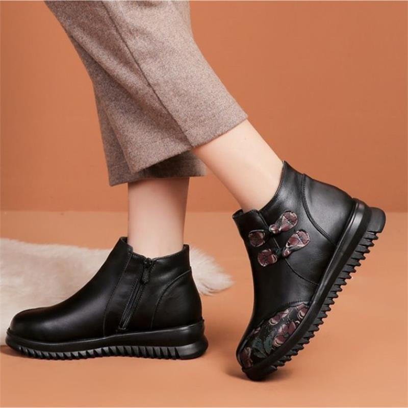 Damen Elegante Stiefeletten mit modischem Schnürdesign und wärmendem Innenfutter EB