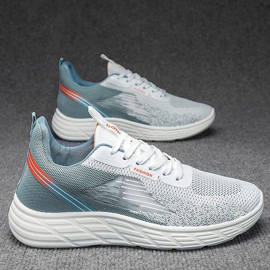 Damen Sportliche Sneaker mit atmungsaktiver Mesh-Oberfläche und rutschfester Sohle EB