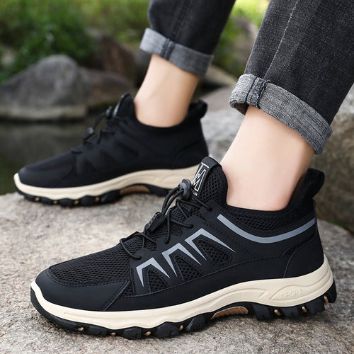 Damen Sportliche Trail-Sneaker mit atmungsaktivem Mesh-Obermaterial und rutschfester Sohle EB