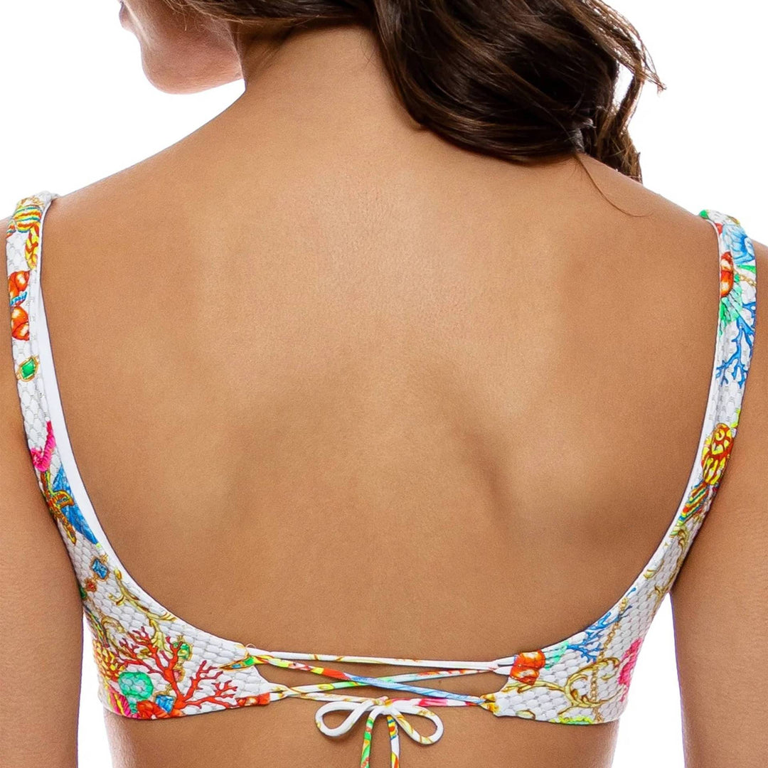Damen Bikini mit floralem Design und verstellbaren Trägern EB