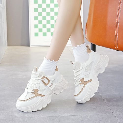 Damen Sportliche Chunky Sneakers mit ergonomischem Profil und rutschfester Sohle EB